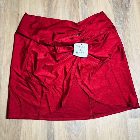 Shade & Shore Dresses & Skirts - Shade & Shore red bathing suit cover up XL NWT